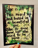 WAITRESS "She is all of this mixed up and baked in a beautiful pie" - ART