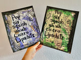 CHICAGO "Pop Six Squish Uh Uh Cicero Lipschitz" - ART