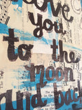 LOVE "I love you to the moon and back" - ART