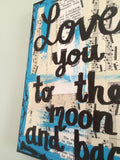 LOVE "I love you to the moon and back" - ART