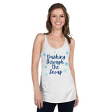 Dashing through the snoap Disney world florida christmas Women's Racerback Tank
