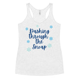 Dashing through the snoap Disney world florida christmas Women's Racerback Tank