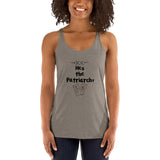 Hex the Patriarchy witch tarot cards Halloween Women's Racerback Tank