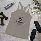 Hex the Patriarchy witch tarot cards Halloween Women's Racerback Tank