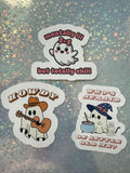 Funny Ghost Sticker Bundle