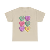 Anti-Valentine's Conversation Heart T-Shirt — 'Love Sucks' Graphic Tee