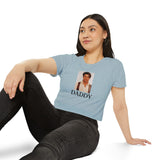 Brendan Fraser Crop Top — Vintage Portrait “DADDY” Graphic T-Shirt