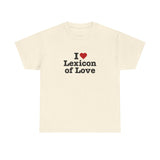 I love Lexicon of Love Tee shirt