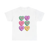 Anti-Valentine's Conversation Heart T-Shirt — 'Love Sucks' Graphic Tee
