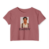 Brendan Fraser Crop Top — Vintage Portrait “DADDY” Graphic T-Shirt