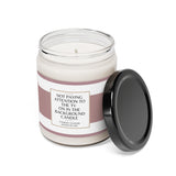 Not paying attention to the TV in the background Scented Soy Candle, 9oz