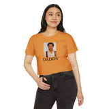 Brendan Fraser Crop Top — Vintage Portrait “DADDY” Graphic T-Shirt