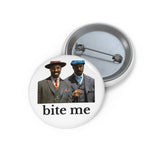 Pin Button — Vintage Gentlemen "bite me" Novelty Badge