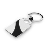 Disney BItch Rectangle Keychain Charm Keyring