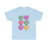 Anti-Valentine's Conversation Heart T-Shirt — 'Love Sucks' Graphic Tee