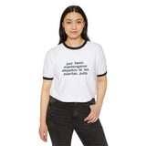 Monorail Spanish Phrase Ringer Tee Shirt
