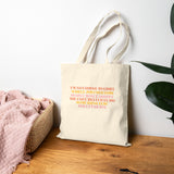 Dolly Parton Canvas Tote Bag — "I'm Not Going to Limit Myself" Inspirational Quote Grocery & Market Tote
