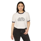 Monorail Spanish Phrase Ringer Tee Shirt