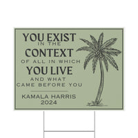 Kamala Harris Yard Sign Coconut Tree Quote SHIPS TO YOU