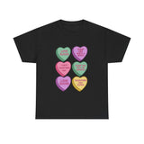 Anti-Valentine's Conversation Heart T-Shirt — 'Love Sucks' Graphic Tee