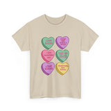 Anti-Valentine's Conversation Heart T-Shirt — 'Love Sucks' Graphic Tee