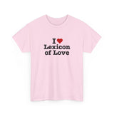 I love Lexicon of Love Tee shirt