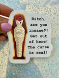 The Mummy Curse ride Sticker