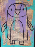 Penguin Drawing- Nursery Wall ART