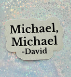 THE LOST BOYS- Michael, Michael Sticker