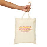 Dolly Parton Canvas Tote Bag — "I'm Not Going to Limit Myself" Inspirational Quote Grocery & Market Tote