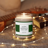 Happy holidays and shit Scented Soy Candle, 9oz