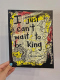 THE LION KING- 'I Just Can't Wait To B King" ART