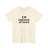 I love Lexicon of Love Tee shirt