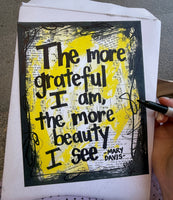 MARY DAVIS - "The More Grateful I Am" - ART