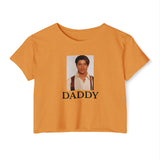 Brendan Fraser Crop Top — Vintage Portrait “DADDY” Graphic T-Shirt