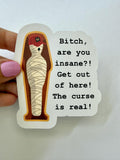 The Mummy Curse ride Sticker