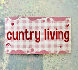 Cuntry living sticker