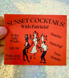 Widows Bay Sticker: Patricia sunset cocktails