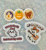 Halloween Sugar Cookie and Funny Ghost Sticker Bundle