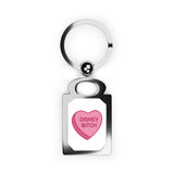 Disney BItch Rectangle Keychain Charm Keyring