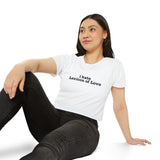 Crop Top — "i hate Lexicon of Love" Feminist Festival Tee