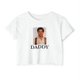 Brendan Fraser Crop Top — Vintage Portrait “DADDY” Graphic T-Shirt
