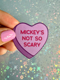 Mickey's not so scary heart Sticker