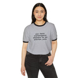 Monorail Spanish Phrase Ringer Tee Shirt