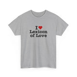 I love Lexicon of Love Tee shirt