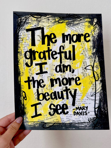 MARY DAVIS - "The More Grateful I Am" - ART