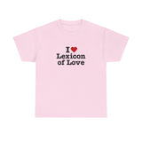 I love Lexicon of Love Tee shirt