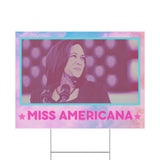 Kamala Harris Miss Americana Yard Sign SHIPS TO YOU