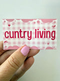 Cuntry living sticker