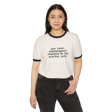 Monorail Spanish Phrase Ringer Tee Shirt